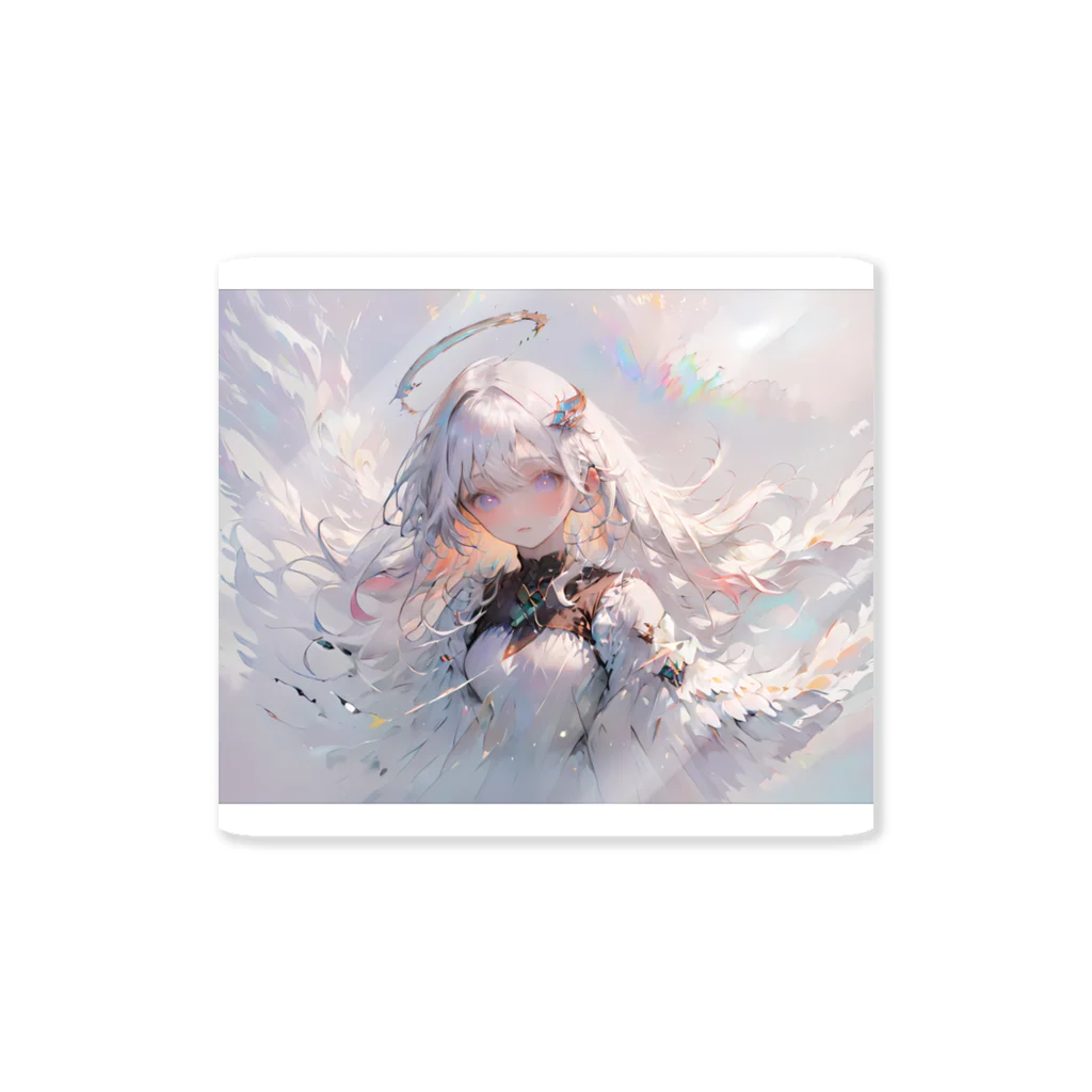 bellzetのWhite Melting Angel Sticker