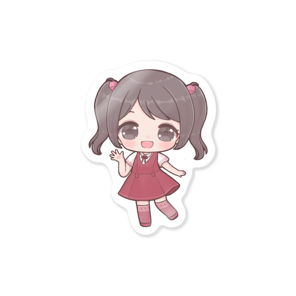 シンギュラリティで待ってます。の春日エリ💖JSちびちびB Sticker