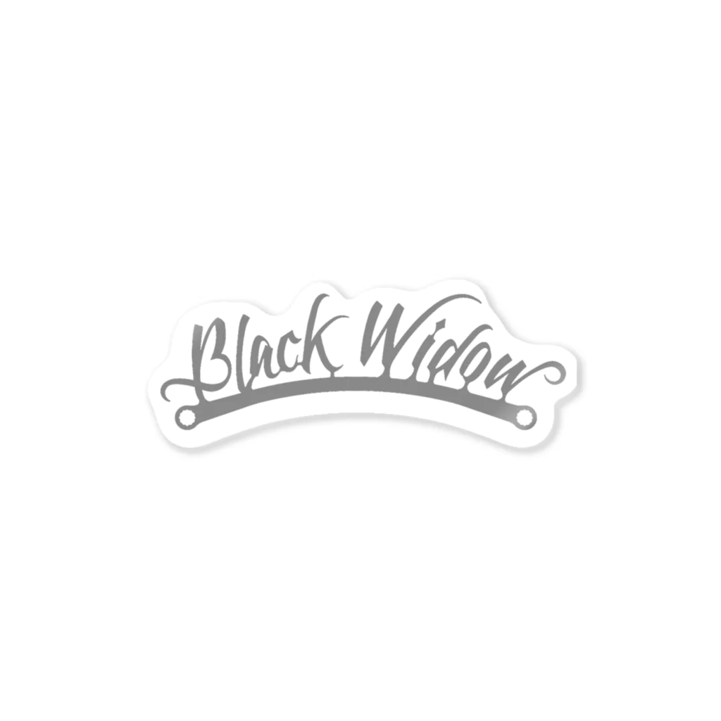 BlackWidowのBlackWidow-Logo-Gray ステッカー