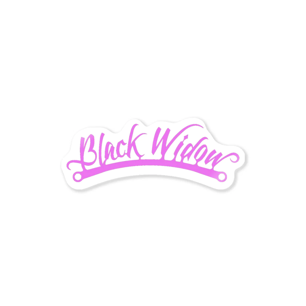 BlackWidowのBlackWidow-Logo-LightMagenta ステッカー