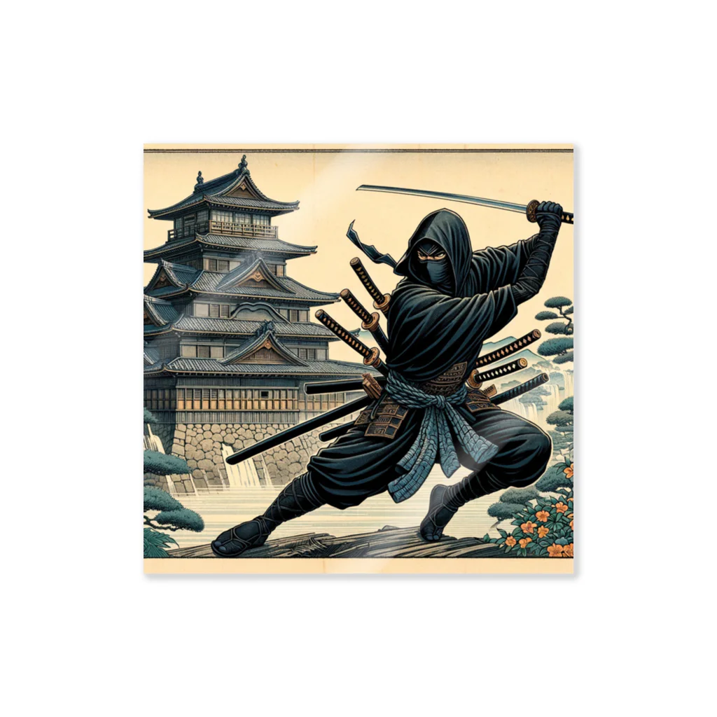 Cool Japanese CultureのShadow Dance: Ninja and the Old Castle -Shinobi-  ステッカー