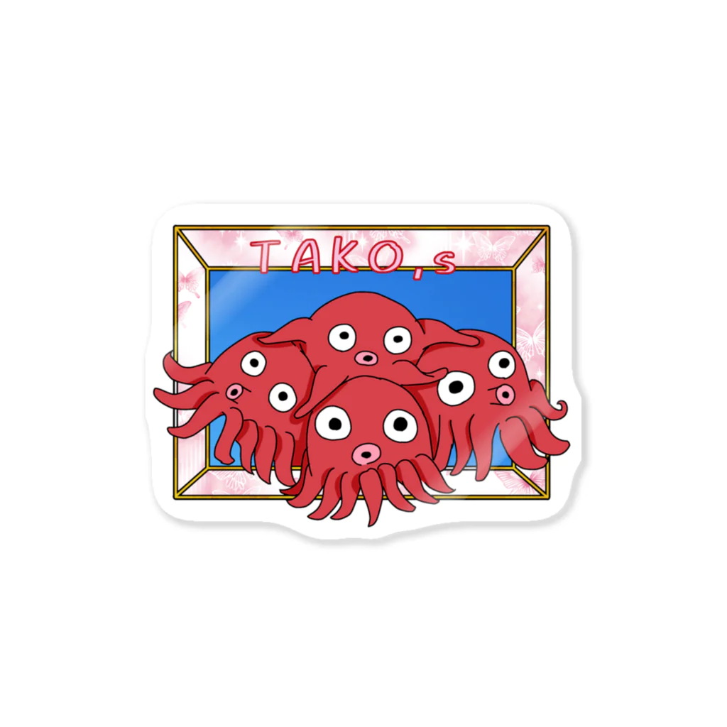 オリヴィアのたこにぎり屋のタコの兄弟 Sticker