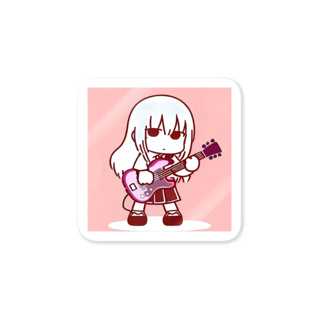 ai_dailylifeのギター女子 Sticker