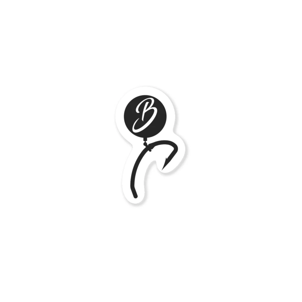 BlackWidowのHook-Logo-Black ステッカー