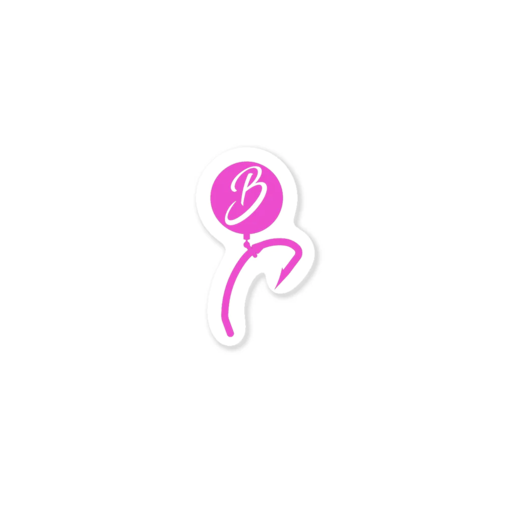 BlackWidowのHook-Logo-Magenta ステッカー