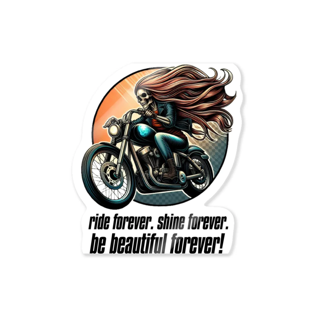 shime_savaのride forever. shine forever. be beautiful forever! Sticker