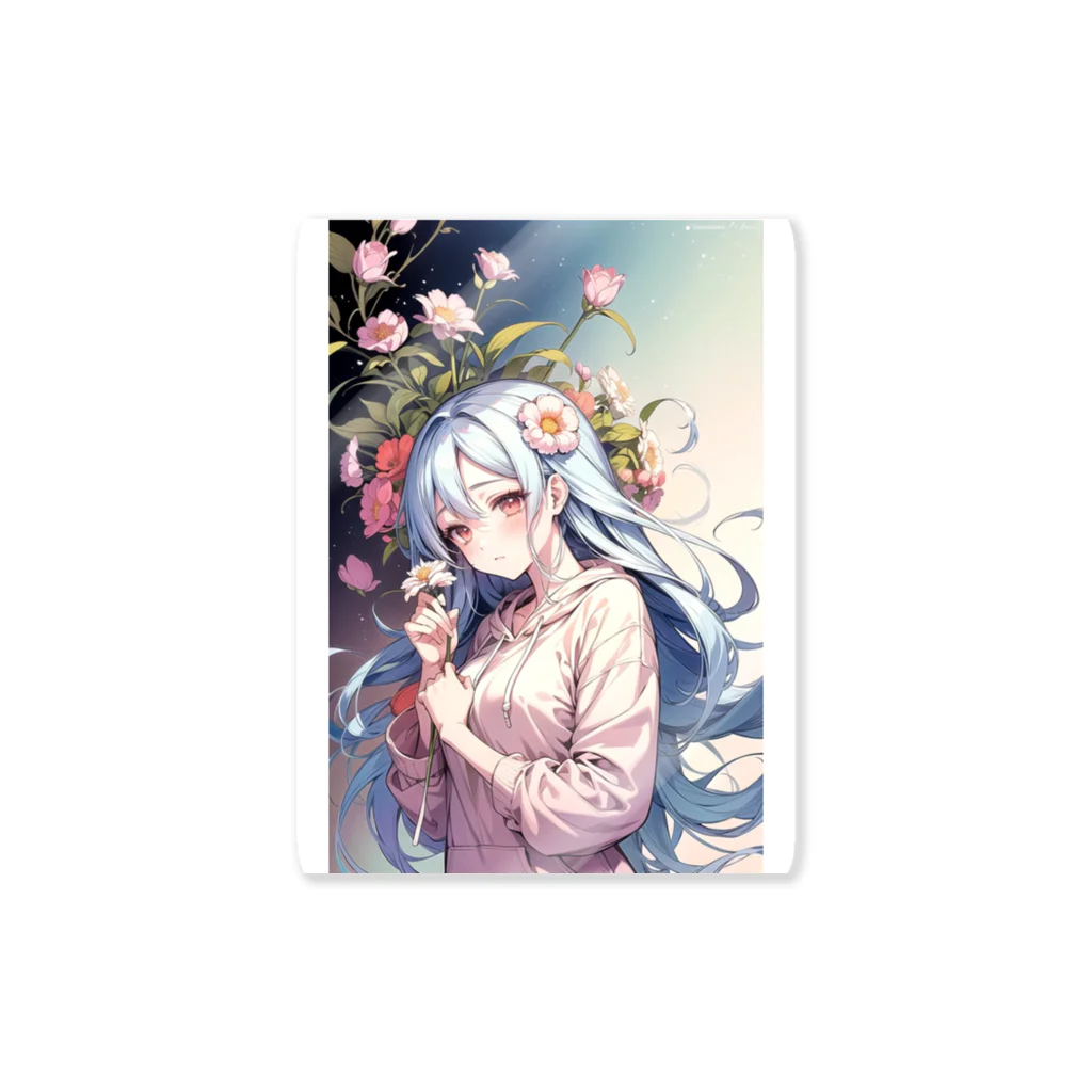 🐋うくはのお店の花と君7 Sticker