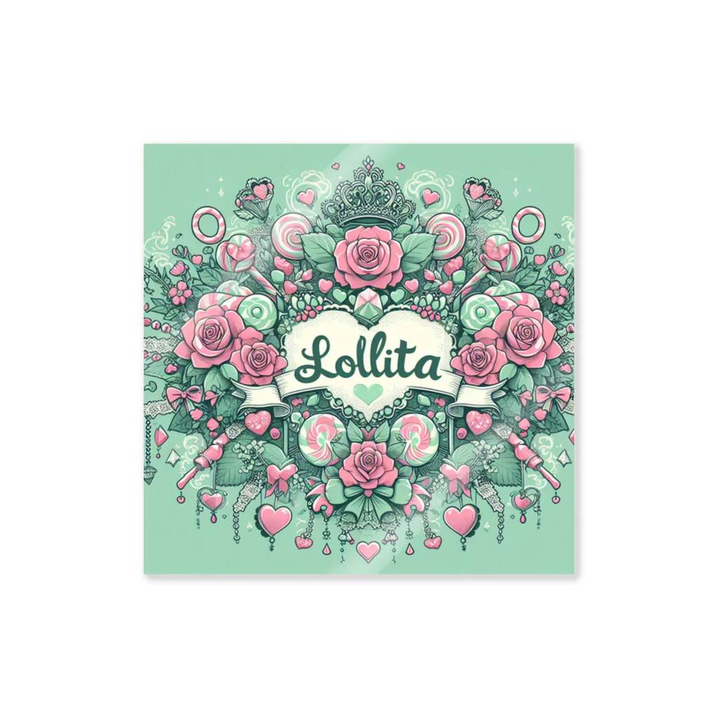 まんまるちゃんのSweet Lolita 🍭 ミントグリーン Sticker