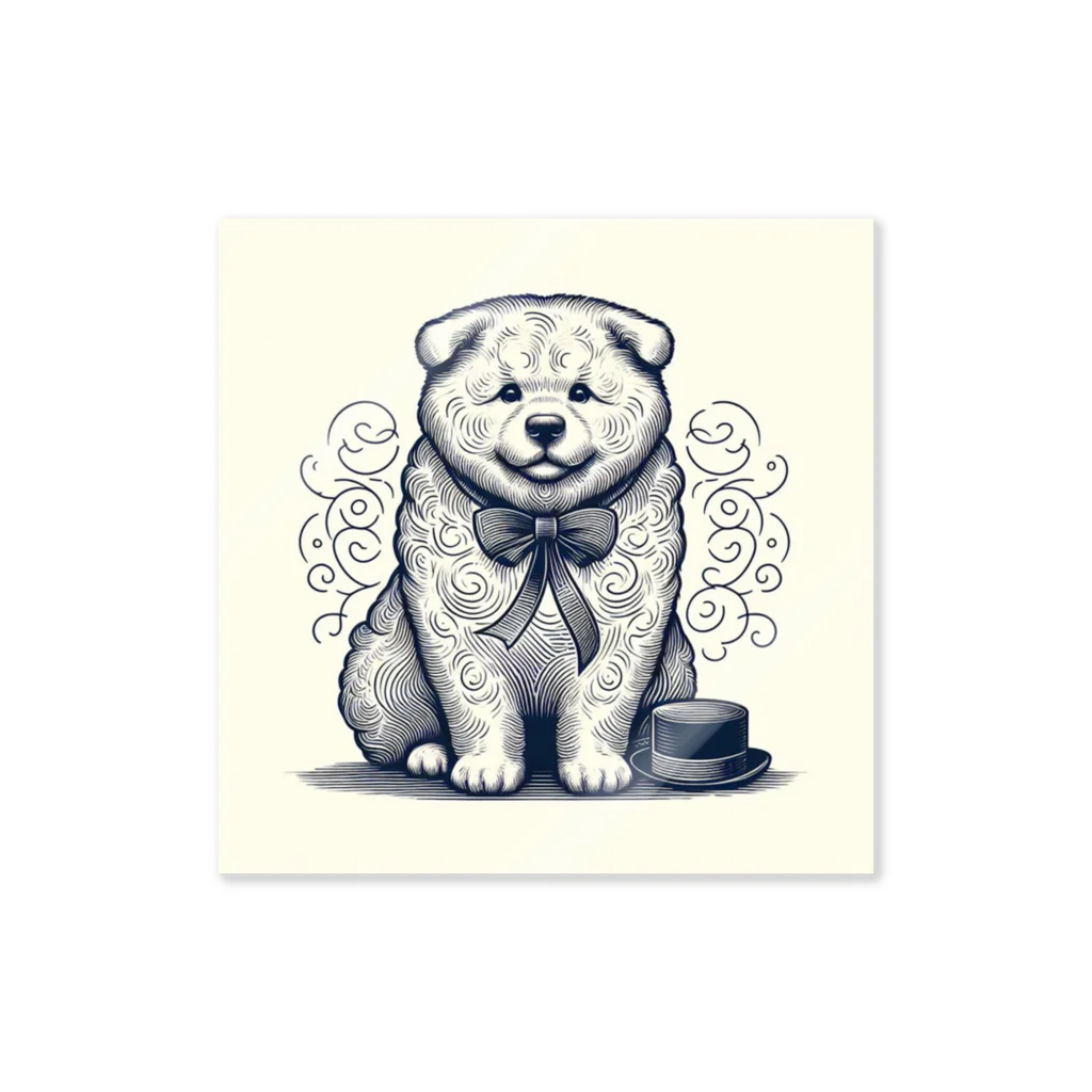 caa11052の穏やかな犬 Sticker