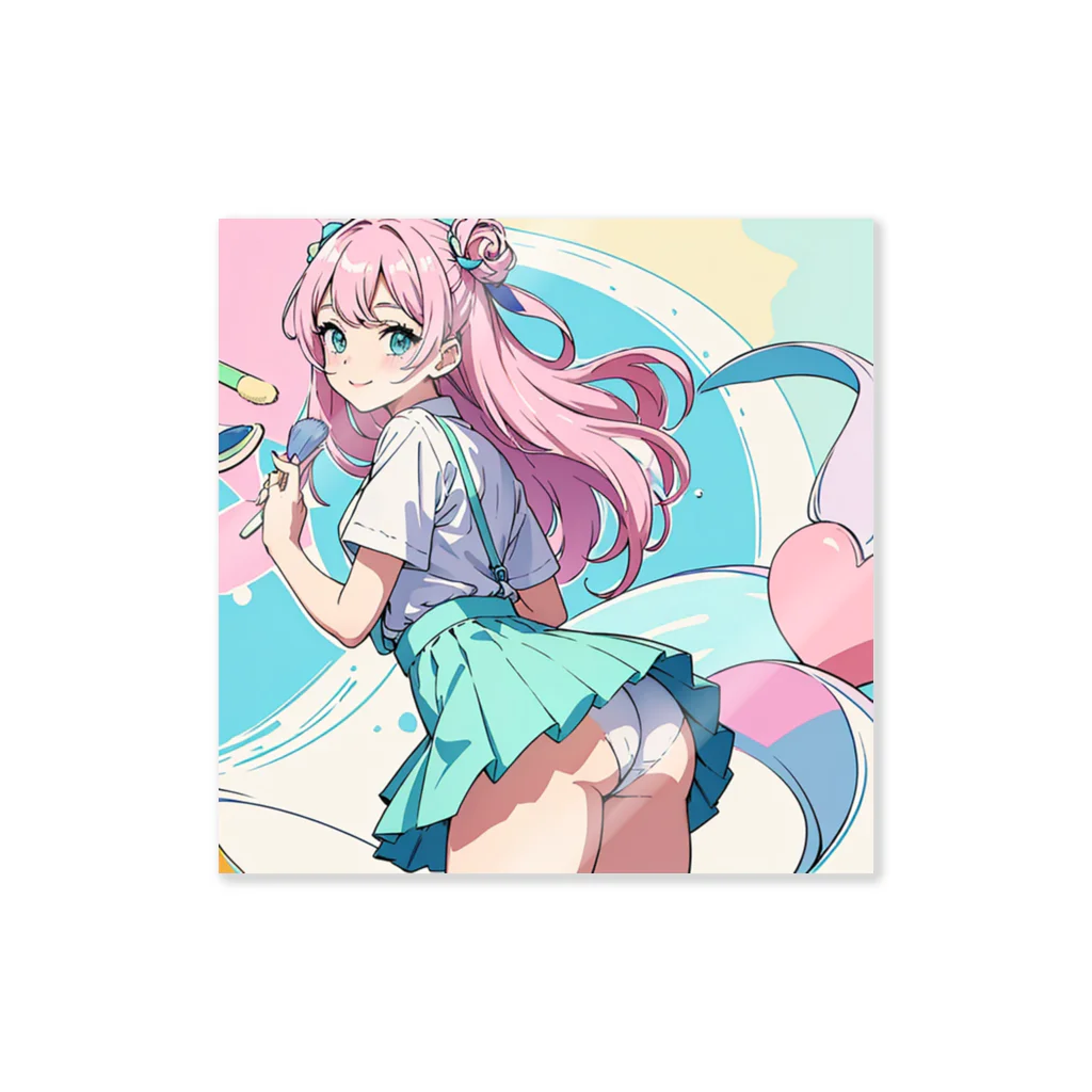 yozoraniyumeoの魔法メイク少女 Sticker