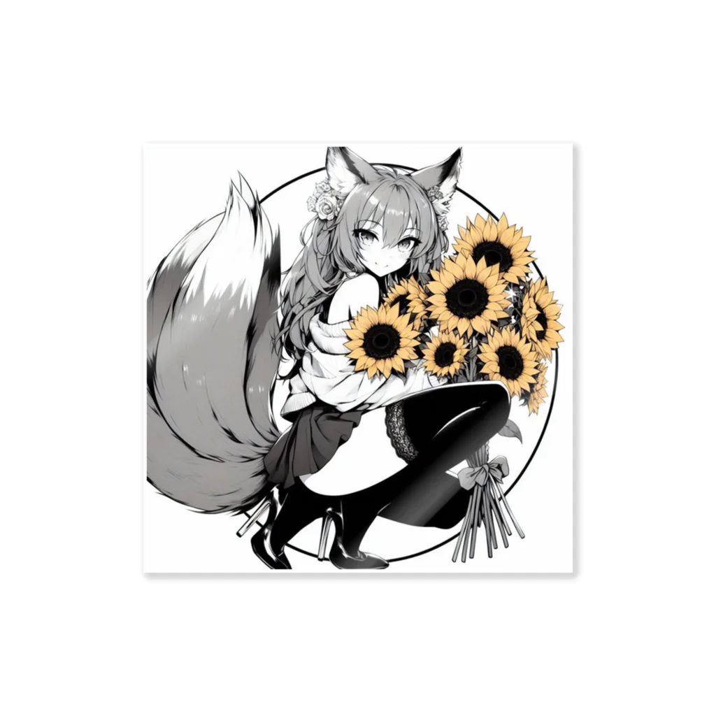 Fox_d.ogのFoxgirl.summer.3 ステッカー