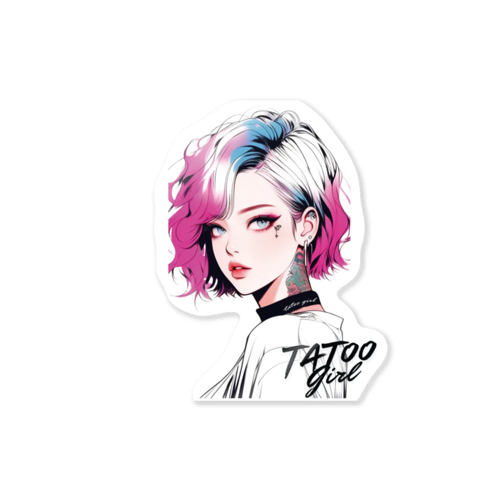 KUSUZINIA'S SHOPのTATOO GIRL ステッカー