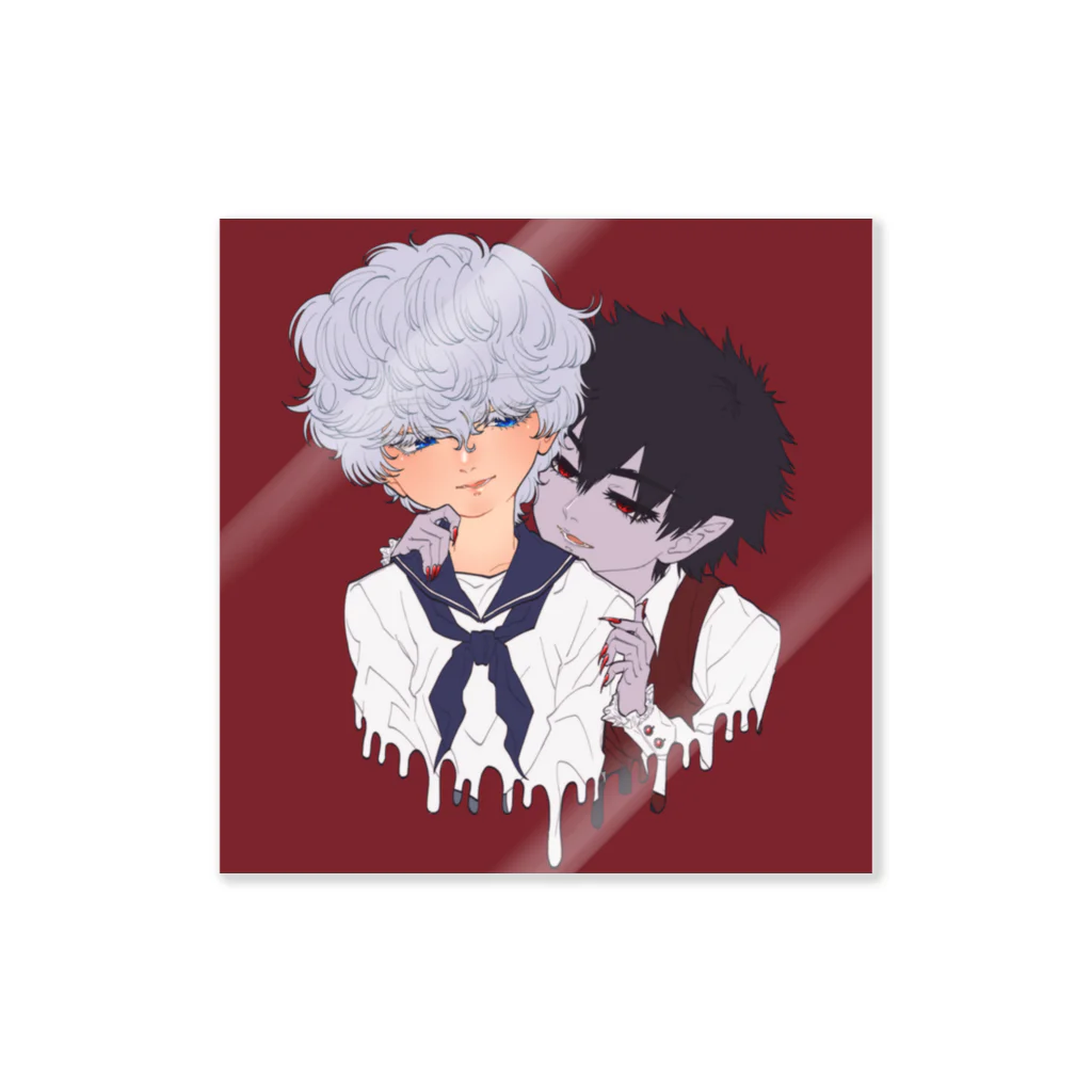 🦝くせおのおみせ🦝の吸血鬼と少年🌹 Sticker