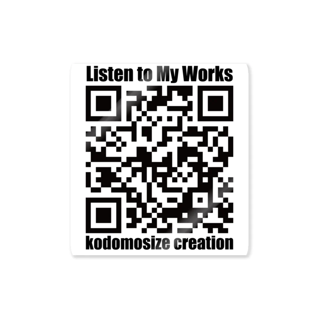 山口隆博(よさこい作曲家)のQR_YOUTUBE_kodomosize creation ステッカー