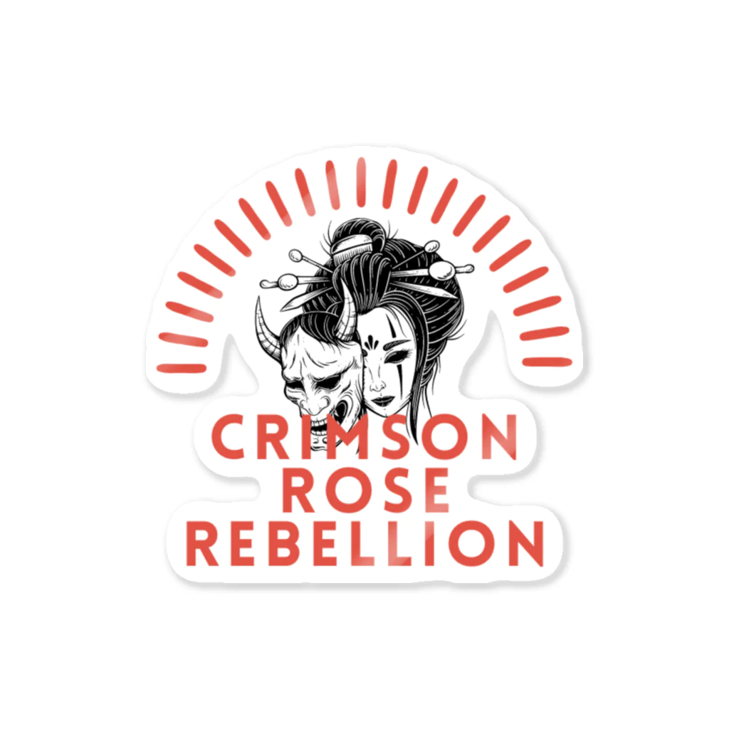 CHIBE86のCrimson Rose Rebellion ステッカー