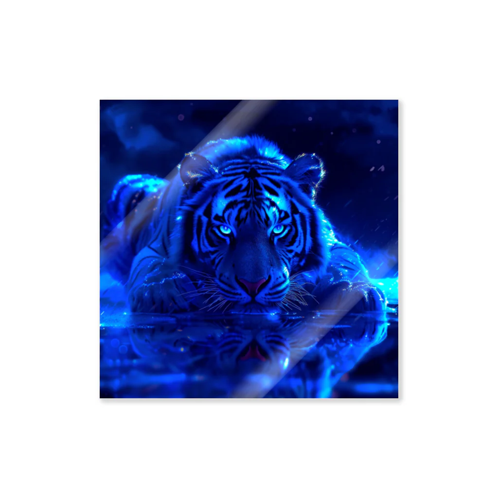 MargueriteのNeon night tiger Sticker