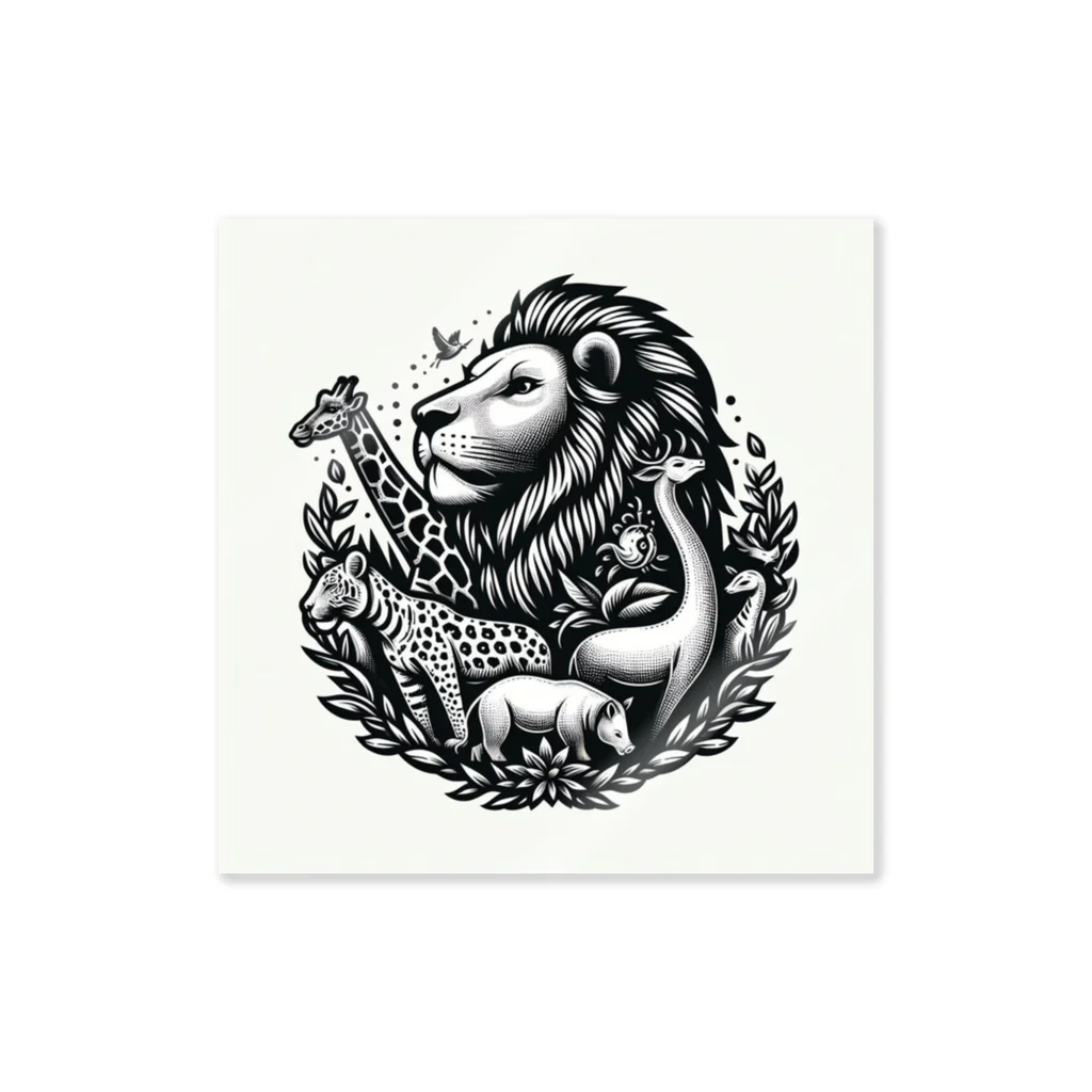 キュート＆クールのライオンと仲間たち Sticker