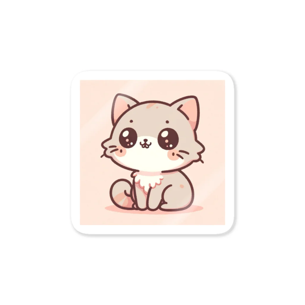 ねこモード (Neko Mode)の遊び心満載のかわいい子猫 Sticker