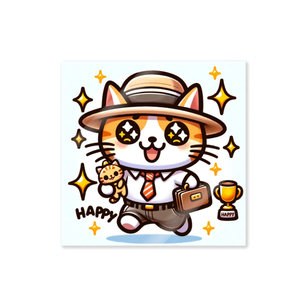 かずきの忙しそうな猫2 Sticker