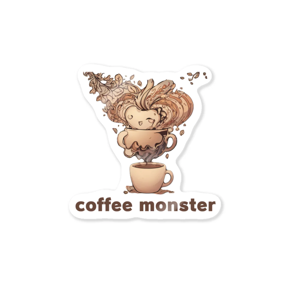 leisurely_lifeのcoffee monster Bourbon Sticker