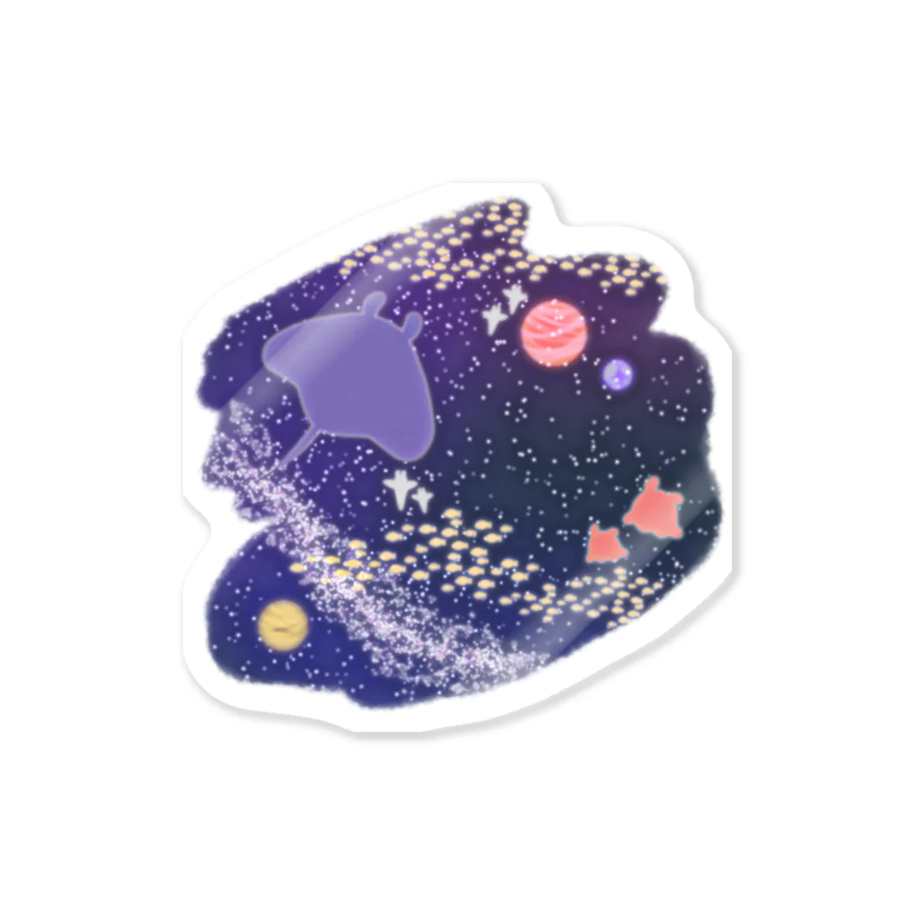 夏とらむねの海と宇宙 Sticker