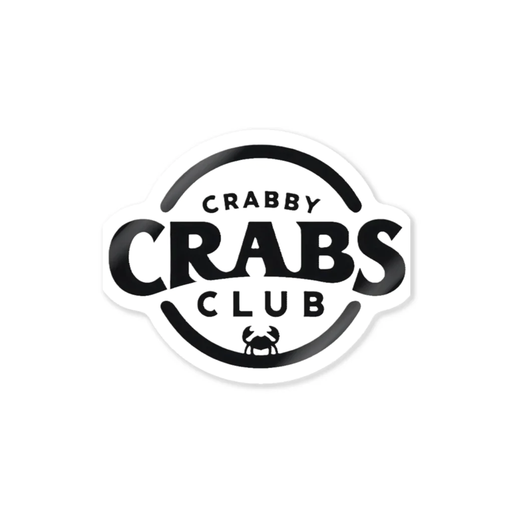 MatrixSphereのCRABBY CRABS CLUB シンプルロゴ Sticker