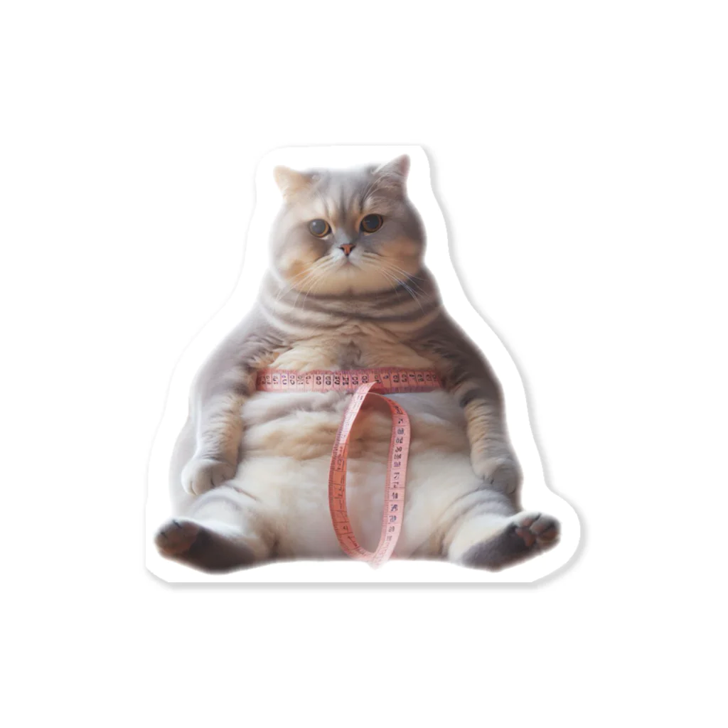 zatto_00のダイエット中の猫 Sticker