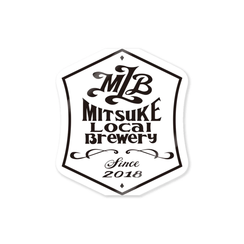 MITSUKE Local BreweryのMLB六角 Sticker