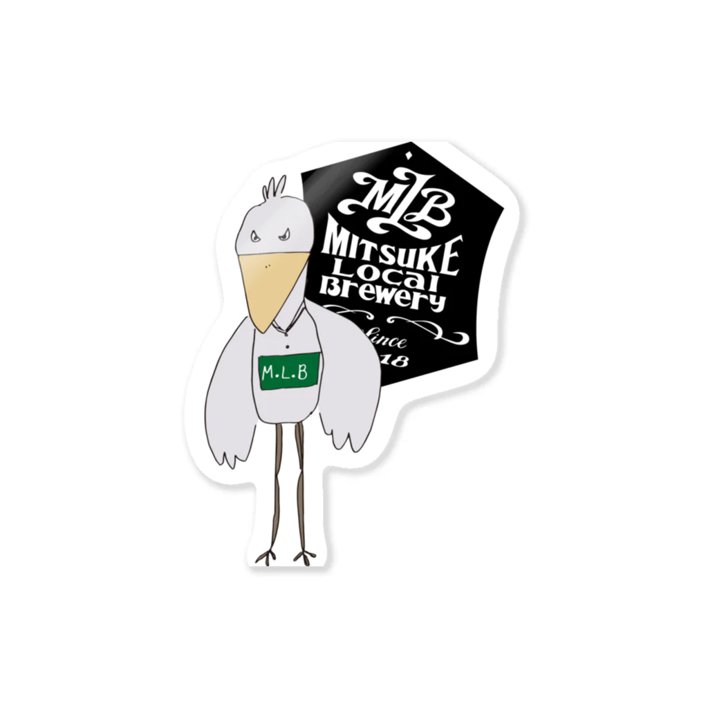 MITSUKE Local BreweryのMLBハシビロコウIPA Sticker