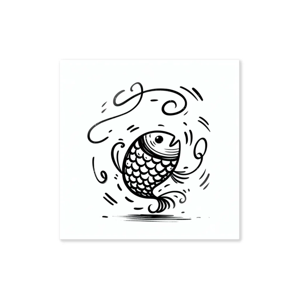 noBuのダンスしまくる魚 Sticker