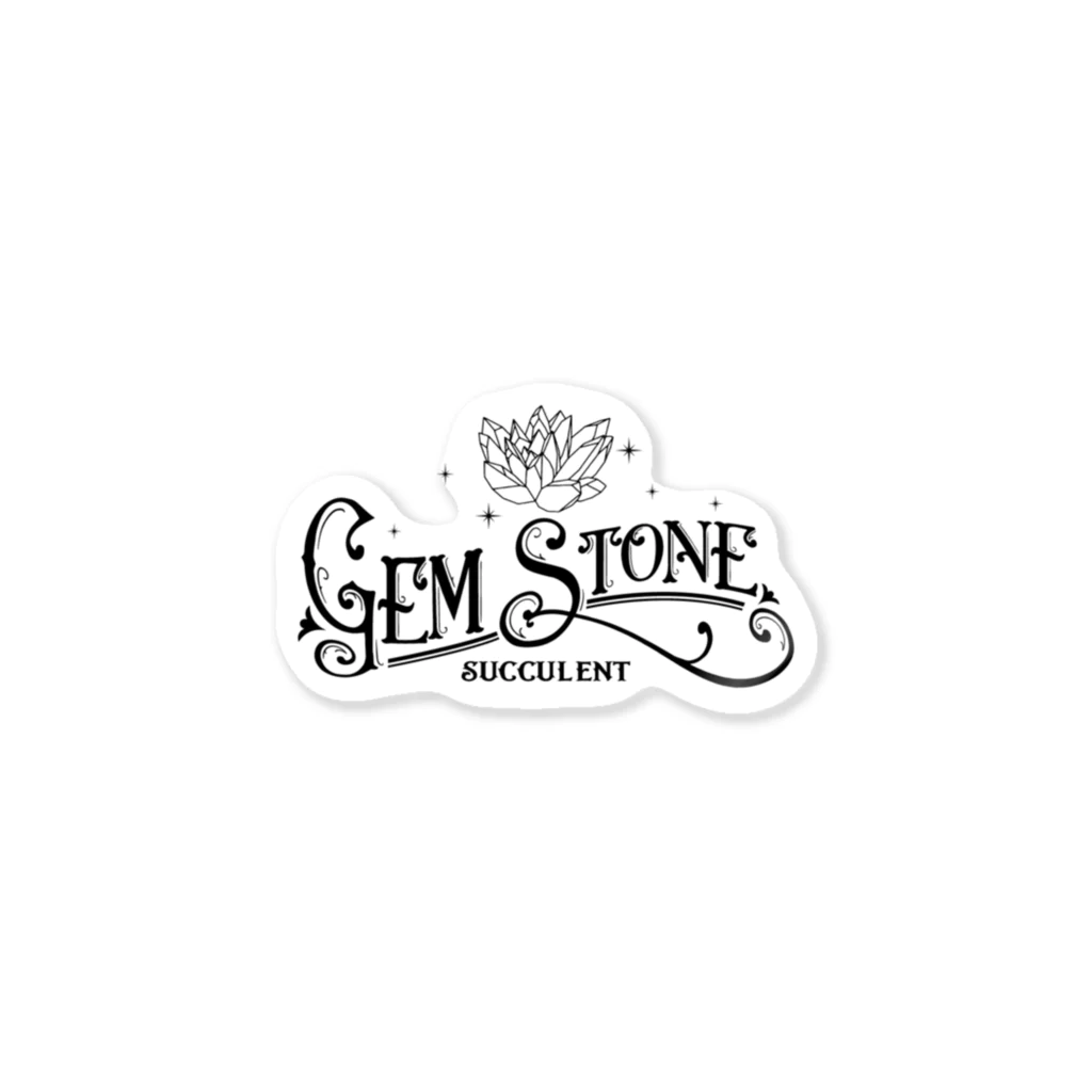 gemのGEMSTONEsucculent ステッカー