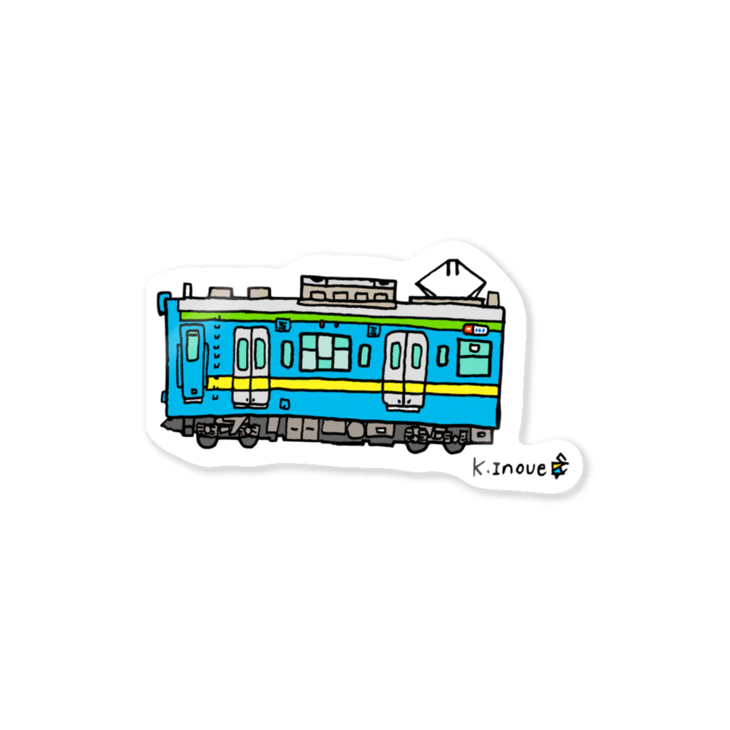 乗り物イラストレーター井上広大　オンラインショップのTRAINS commutertrain Sticker