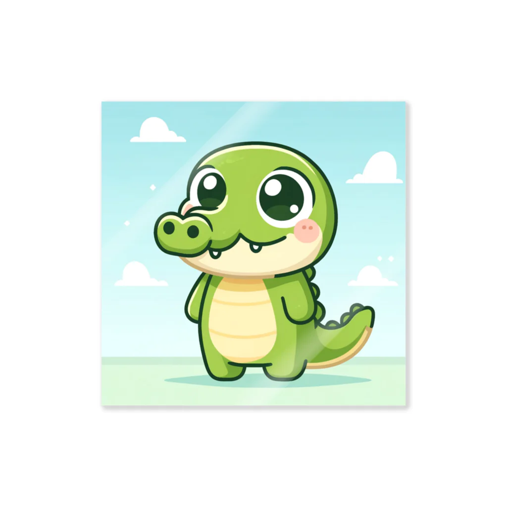 crocodileのクロコくん ステッカー