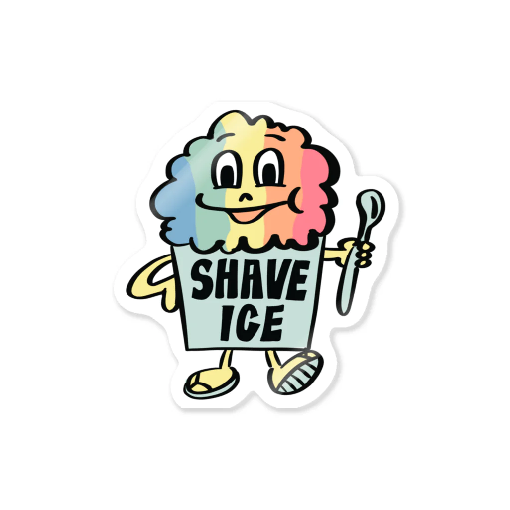 🌈 RAINBOW BEACH STORE 🌴のSHAVE ICE MEN ステッカー