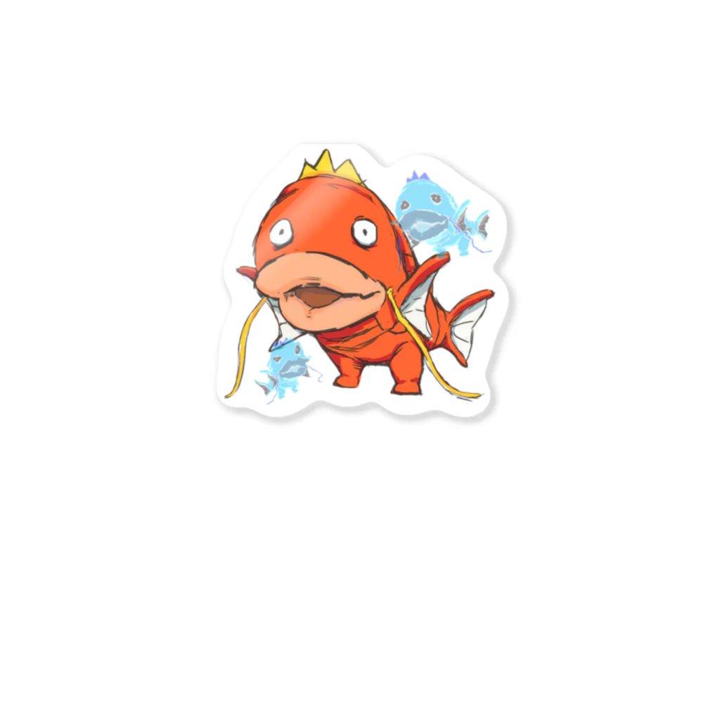 れいちゅる。のどこかで見たことあるような魚 祟られVer. Sticker