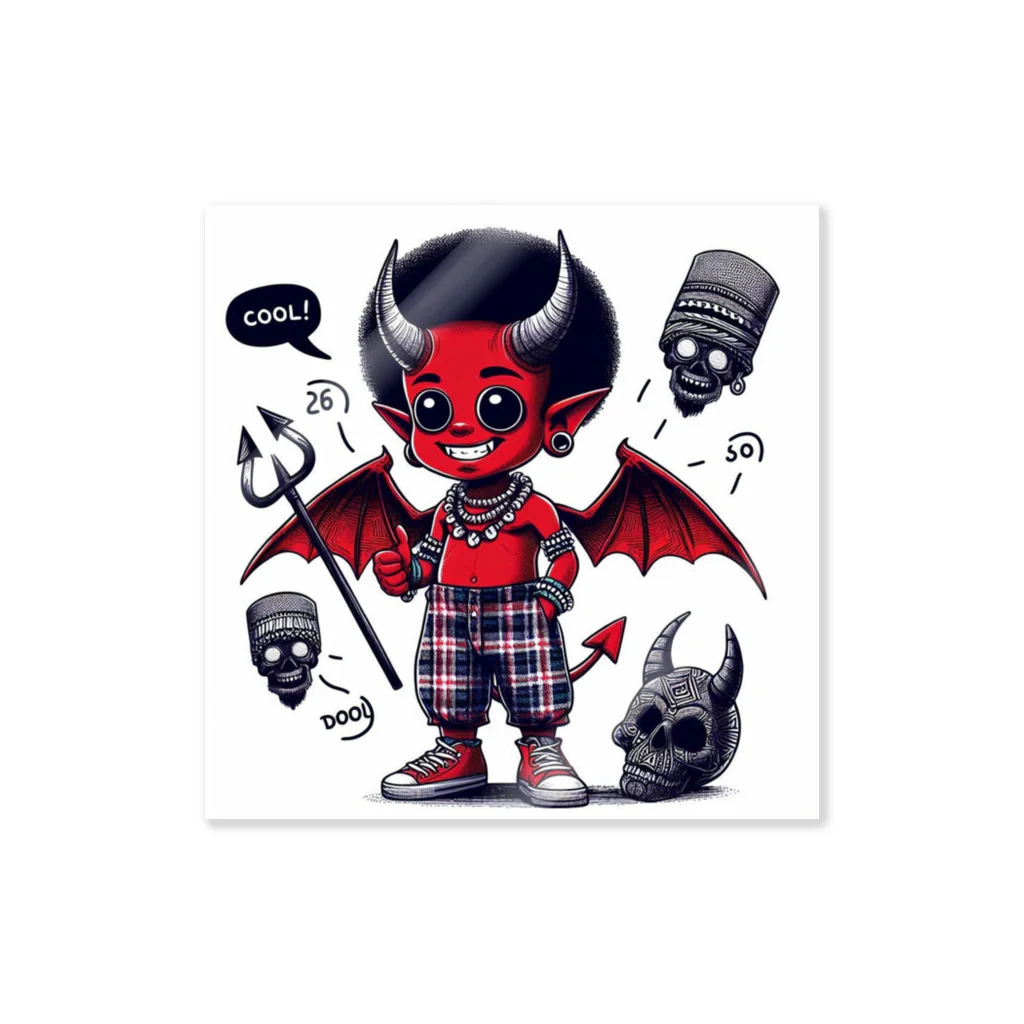 kiziiiのおしゃれなワンポイント悪魔の子供 Sticker