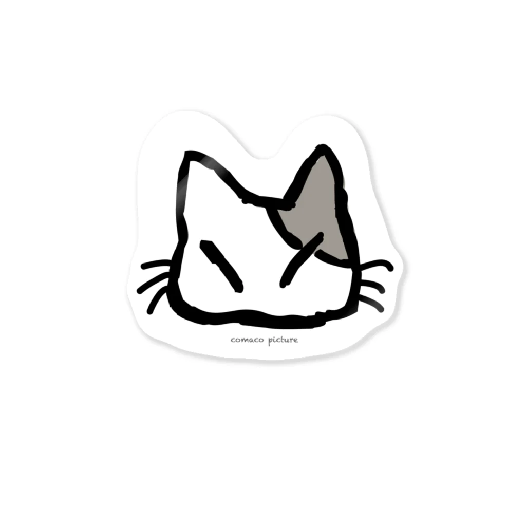 猫のグッズ屋 “ ねこつながり "のいとしのねこ(ミケ) Sticker