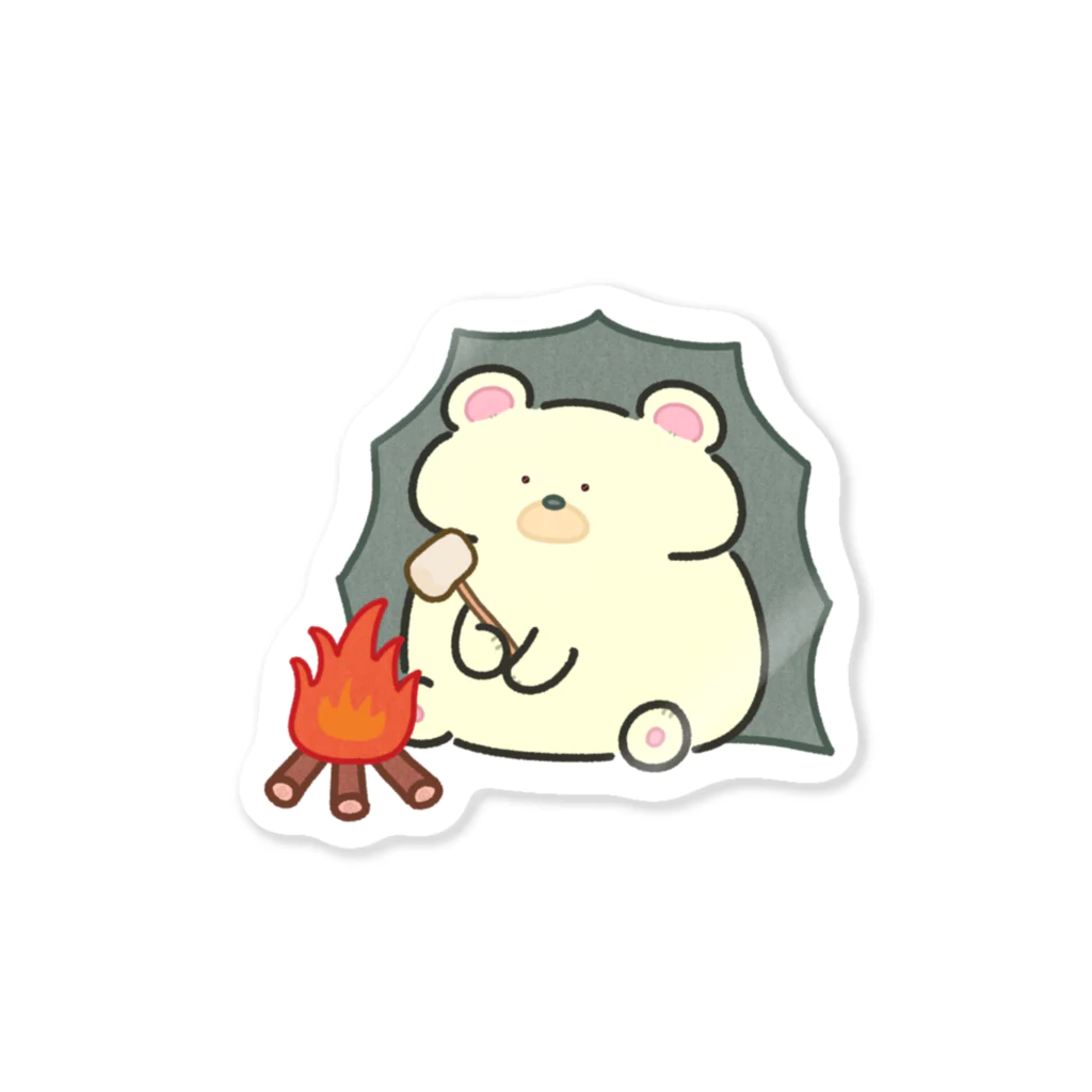 ちもCのハリくまさんの焼きマシュマロ Sticker