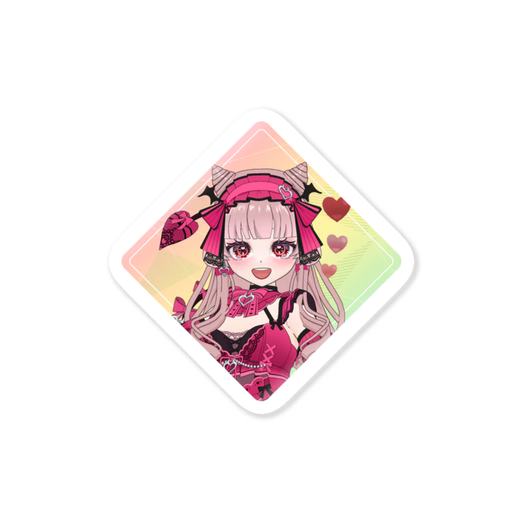 Mirrativ公式ショップの小悪魔ゆにぃる♡「ステッカー」 Sticker