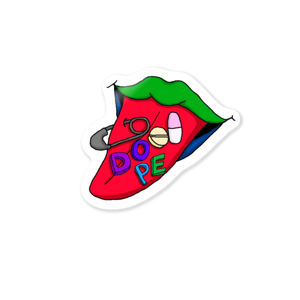 ちくわ◎きゅうり入り🥒のDOPE シリーズ Sticker