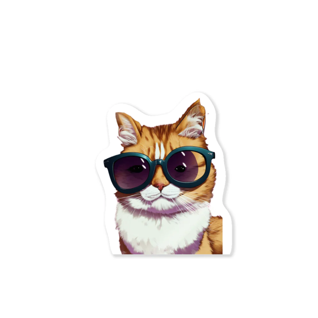 Artify ThreadsのCool Cat Shades　クールキャットシェード Sticker