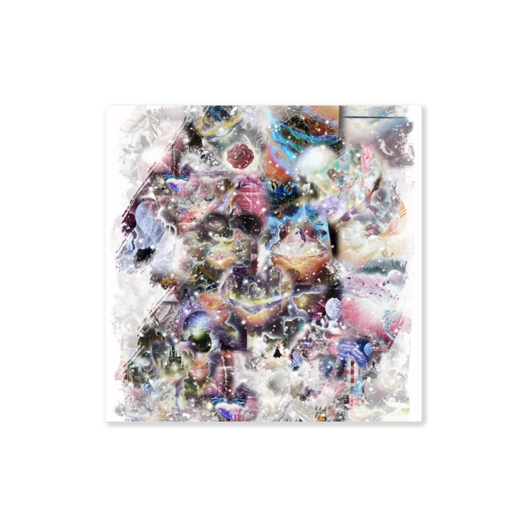 JUNGOonlyART 公式SHOPの桜カラーの幸せデザイン Sticker