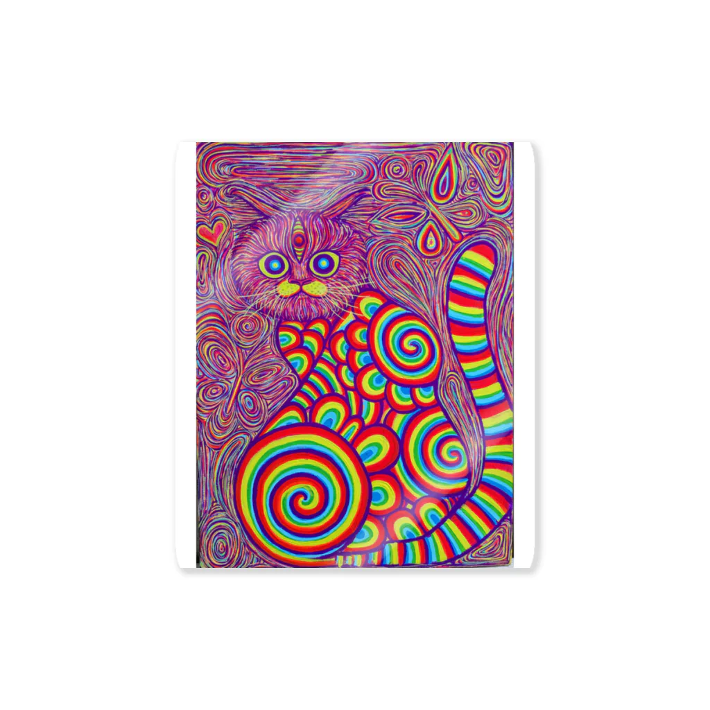 Psychedelic Works🌈🧠のrainbow cat 스티커