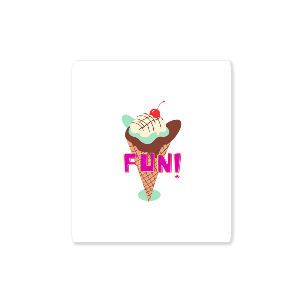 fun fikaのfun！チョコミントアイス Sticker