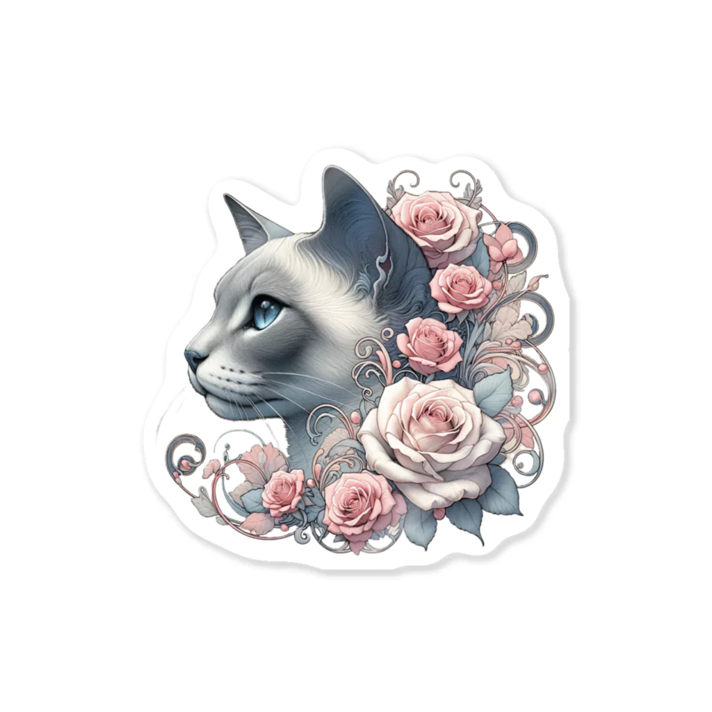 An_Momoのバラ猫ちゃん🌹 Sticker