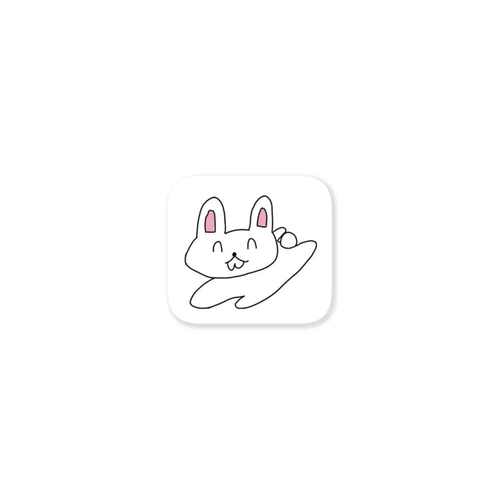 マグロユッケのゆかいなうさぎ Sticker