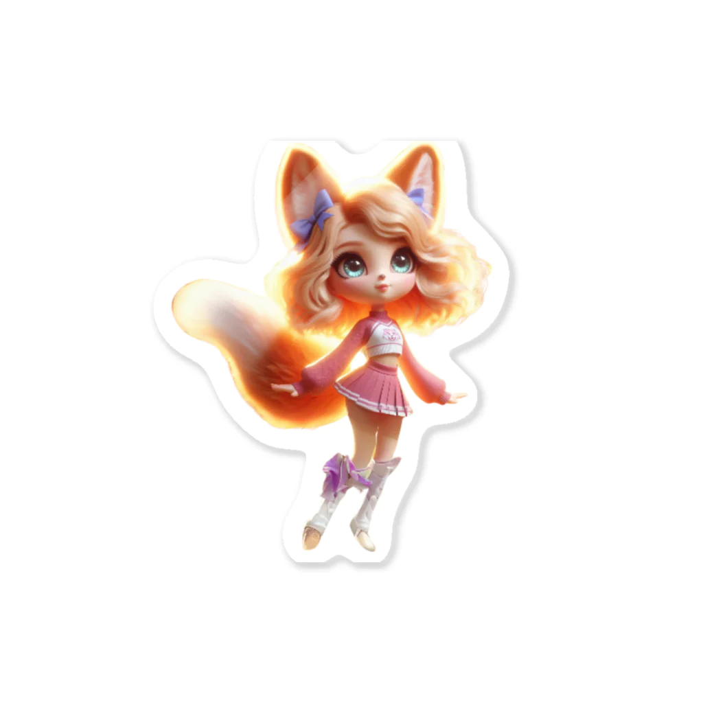 ゆうちゃんNFTいいねの耳長フェネックちゃん女の子バージョン Sticker