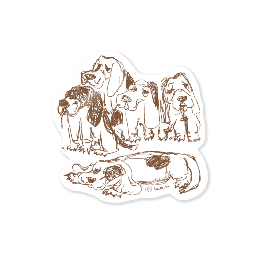 kan_chachaのhound Sticker