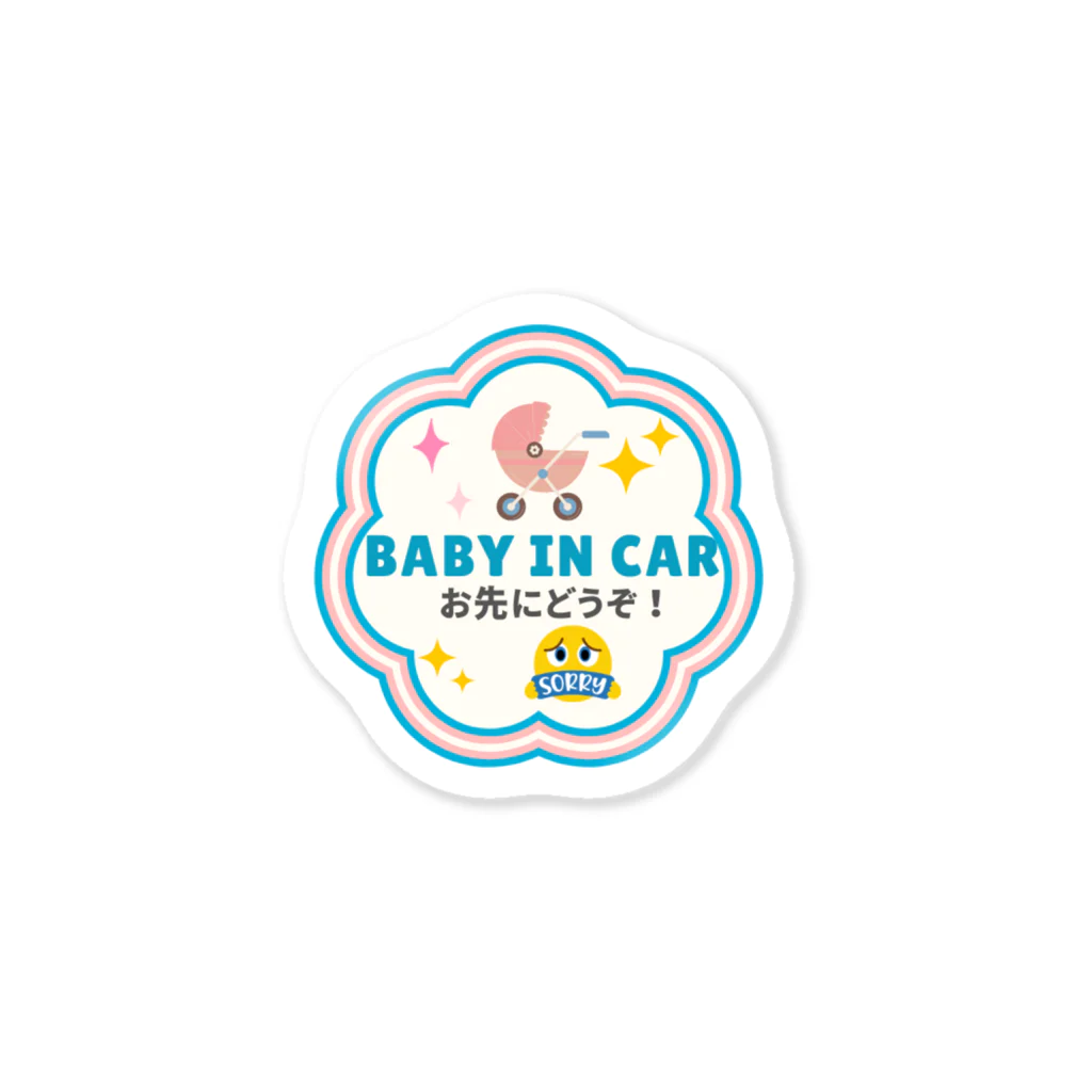 erica_shopのBABY IN CAR ステッカー ステッカー