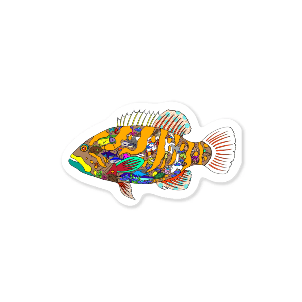 vivid seaの魚「クエくん」 Sticker